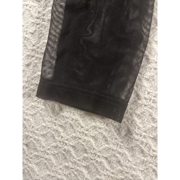 SHEIN SXY Women's Small Long Sleeve Snap Leotard - Black sexy top club - Picture 11 of 13